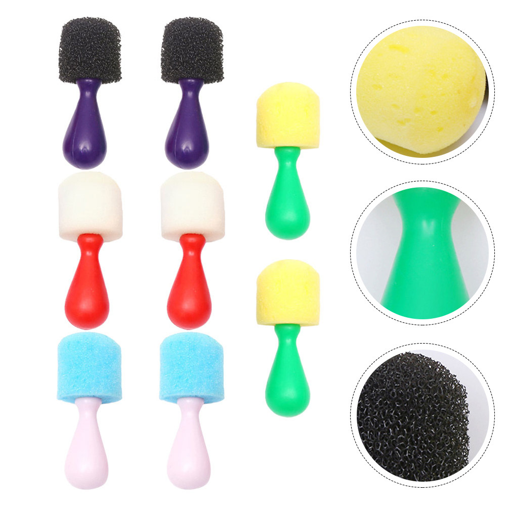 Art Craft Activities For Preschoolers - 8Pcs Ball Sponge Paint Brushes Painting