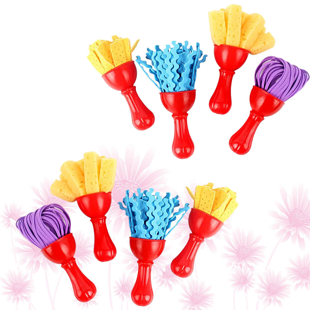Art Craft Activities For Preschoolers - 8Pcs Kids Drawing Sponge Brushes Painting