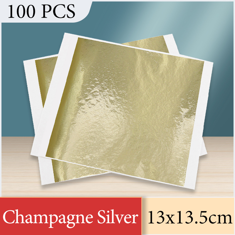 Art Craft Furniture - 13X13.5Cm Champagne Giấy Bạc Giấy Lá