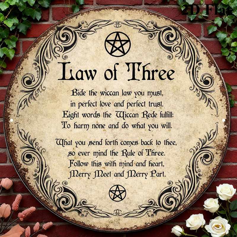 Art & Craft Voucher Code - CIFBUY Vintage Wicca Triple Goddess Aluminum