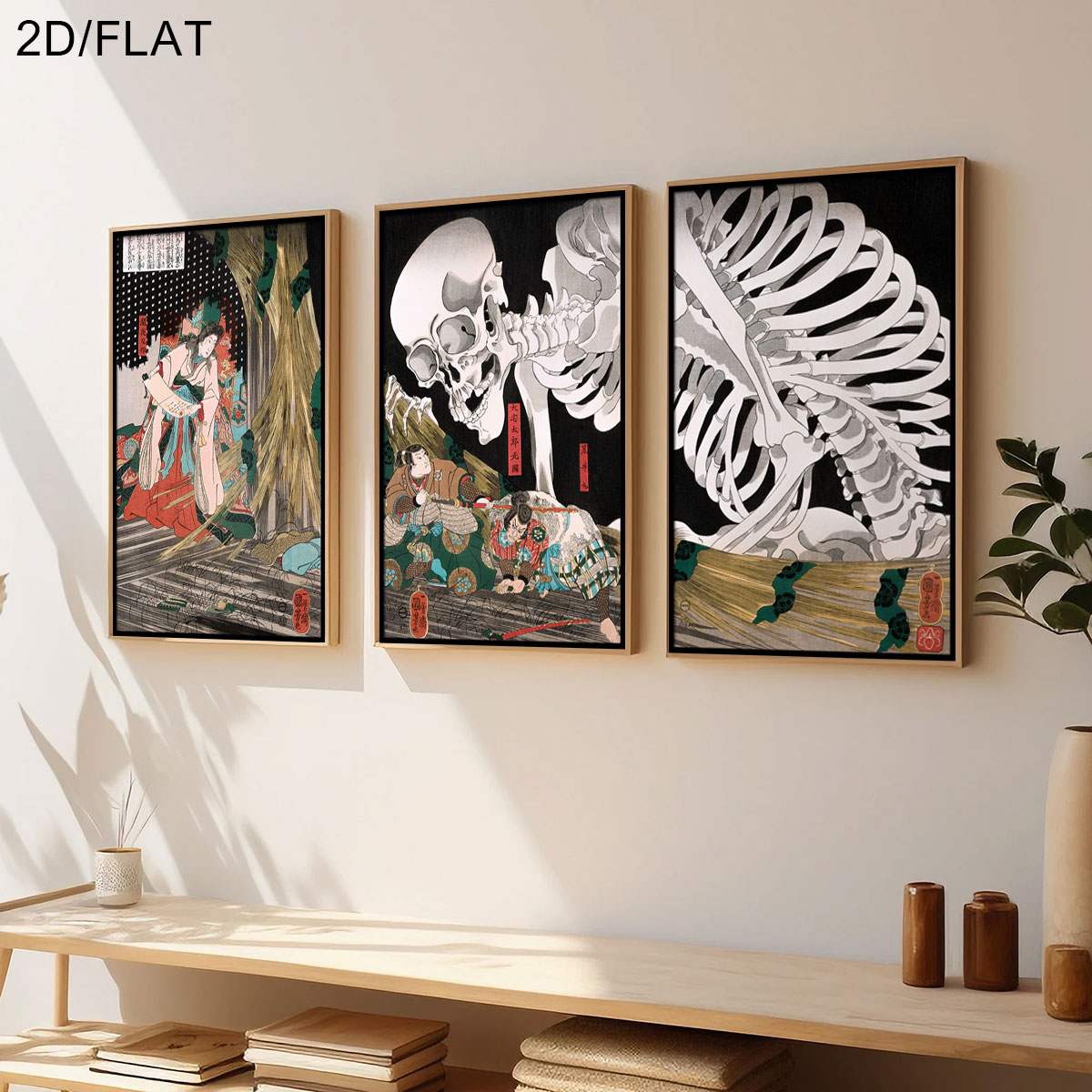 3pcs Retro Japanese Takiyasha  - đánh giá và giá Art Craft House