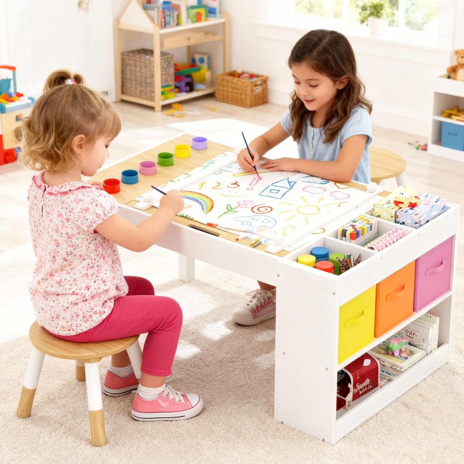 Kids Art Table and 2 Chairs Se - đánh giá và giá Art Craft Furniture