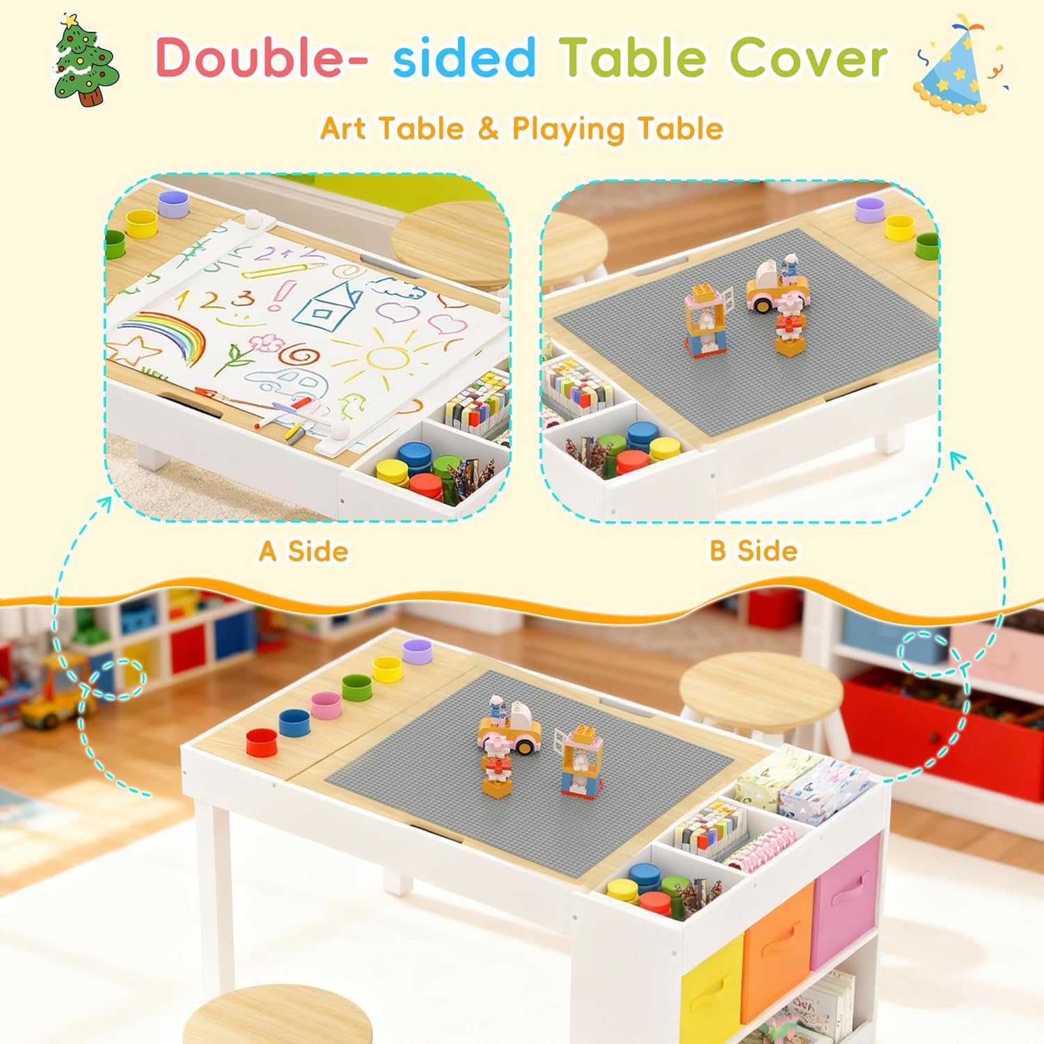 Kids Art Table and 2 Chairs Se - đánh giá và giá Art Craft Furniture