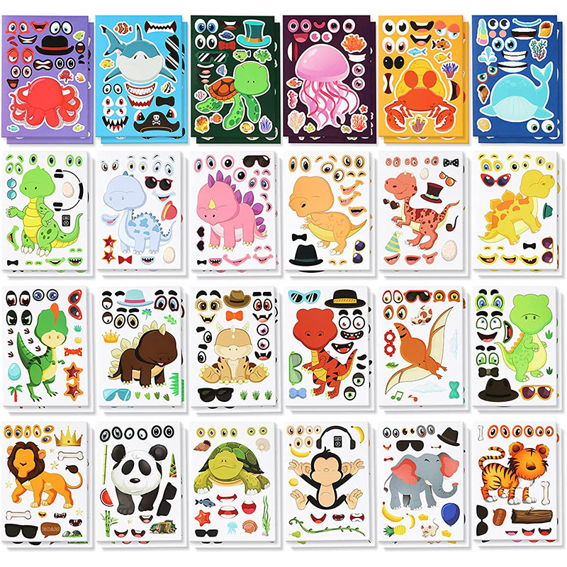12/24 Sheets Make a Face Stick - đánh giá và giá Art Craft Zoo