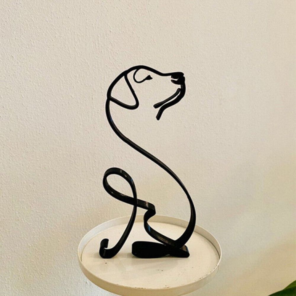 Wrought Iron Dog Statue Abstra - đánh giá và giá Art Craft Furniture
