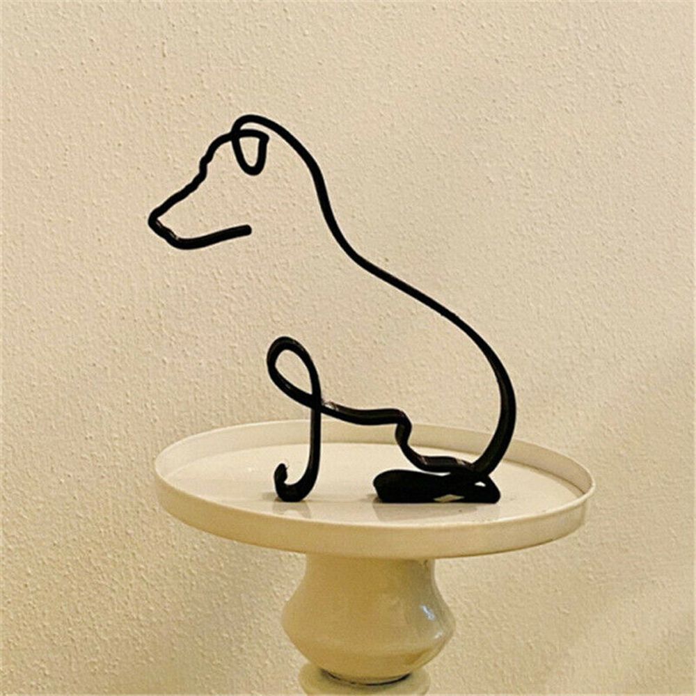 Wrought Iron Dog Statue Abstra - đánh giá và giá Art Craft Furniture