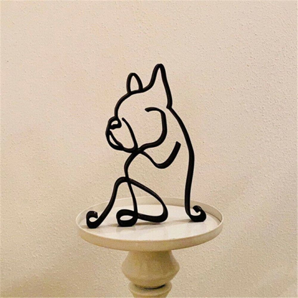 Wrought Iron Dog Statue Abstra - đánh giá và giá Art Craft Furniture