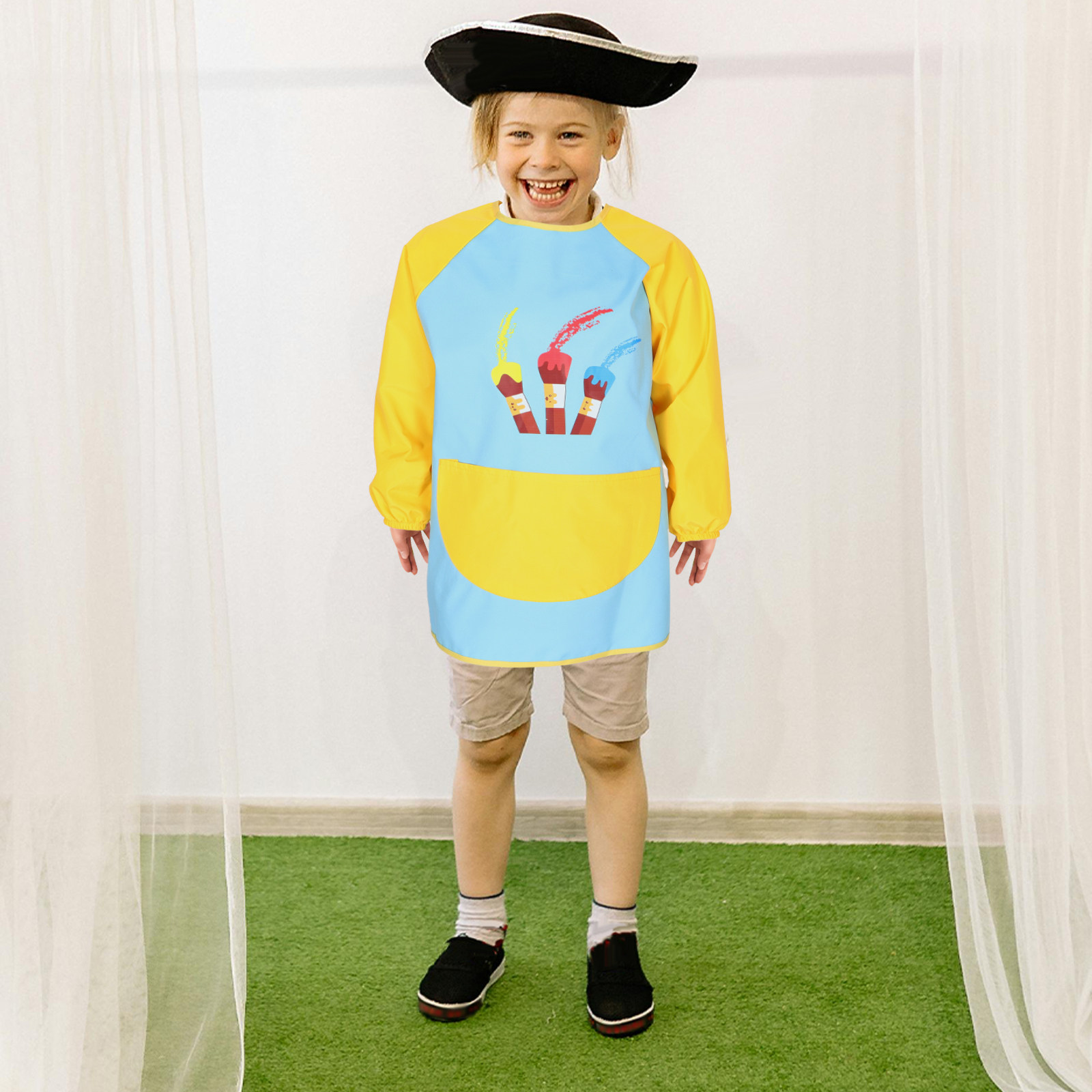 Waterproof Long Sleeve Smock P - đánh giá và giá Art Craft Activities For Preschoolers