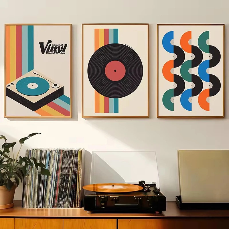 Mid Century Vinyl Record Canva - đánh giá và giá Art Craft House