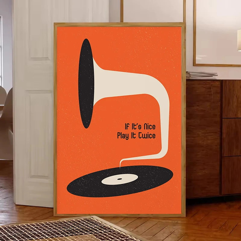 Mid Century Vinyl Record Canva - đánh giá và giá Art Craft House
