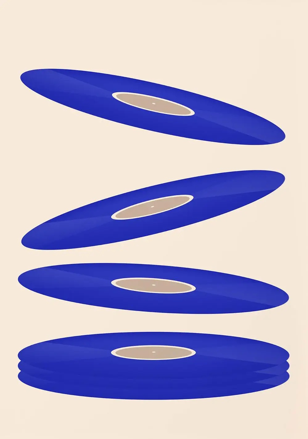 Mid Century Vinyl Record Canva - đánh giá và giá Art Craft House