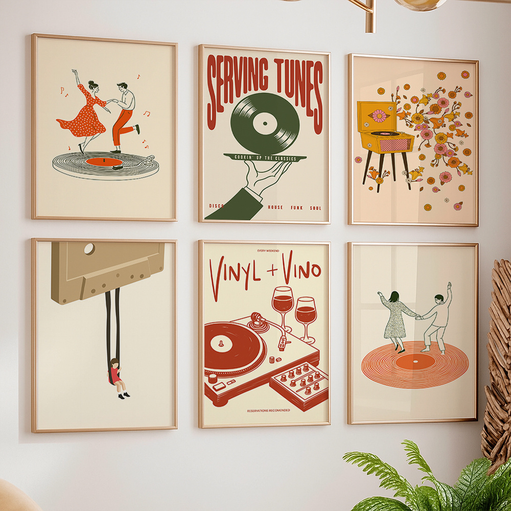 1pc Vintage Music Canvas Poste - đánh giá và giá Art Craft House