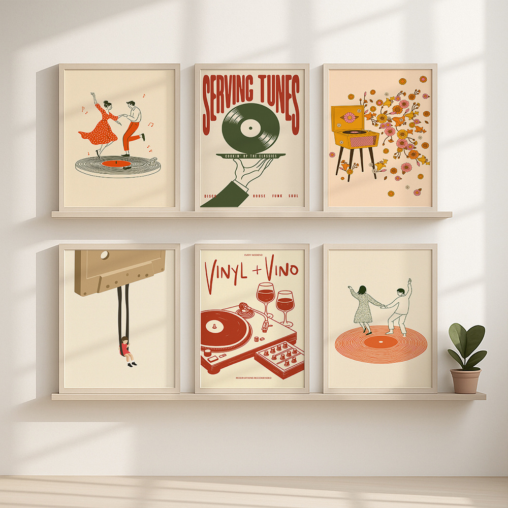 1pc Vintage Music Canvas Poste - đánh giá và giá Art Craft House