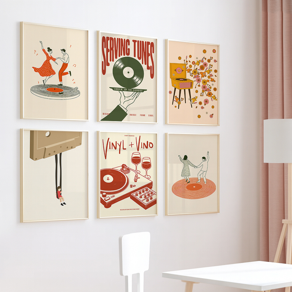 1pc Vintage Music Canvas Poste - đánh giá và giá Art Craft House