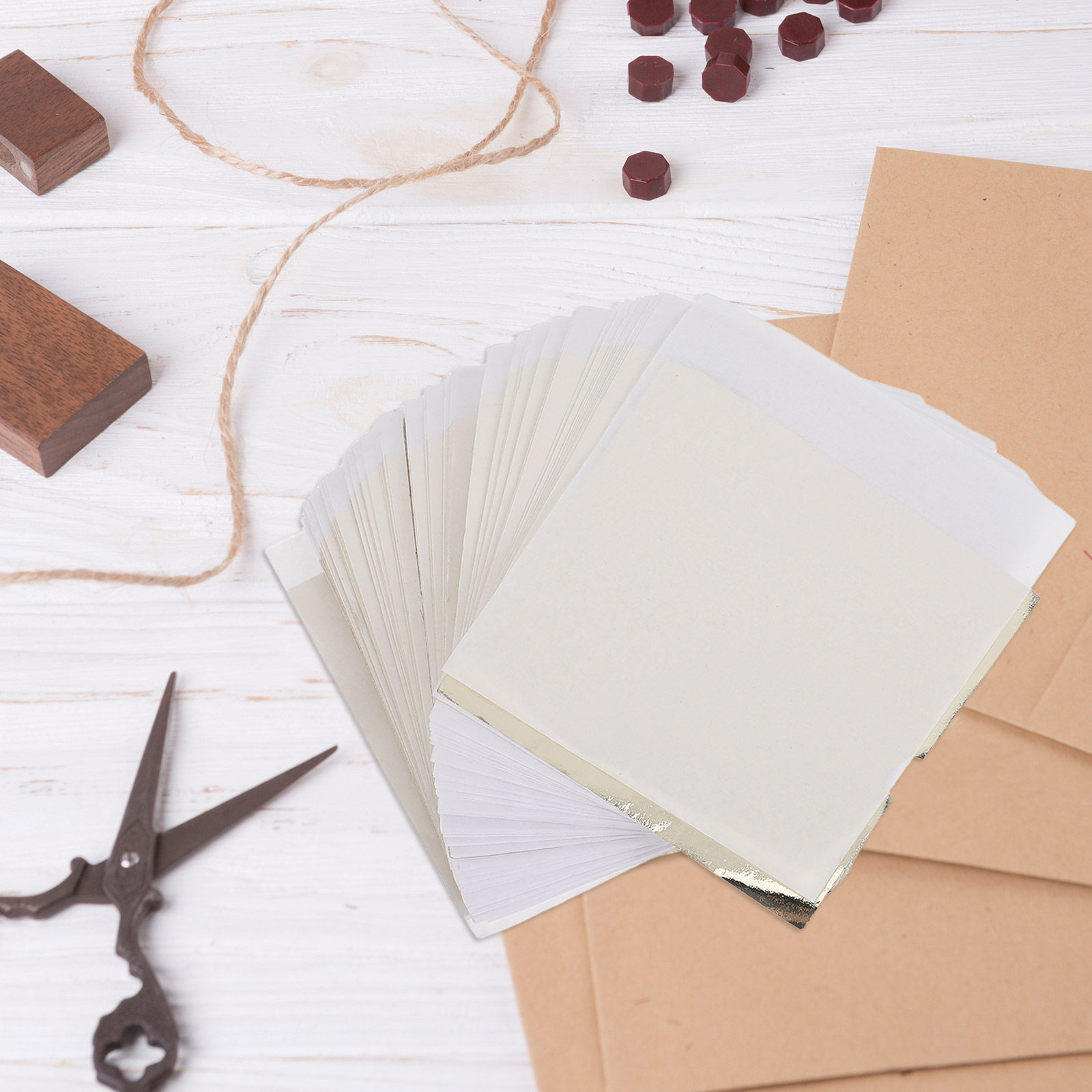 200Pcs Gold Leaf Paper Vintage - đánh giá và giá Art Craft Furniture