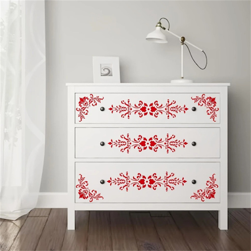 6Pcs Floral Corner Stencils fo - đánh giá và giá Art Craft Furniture
