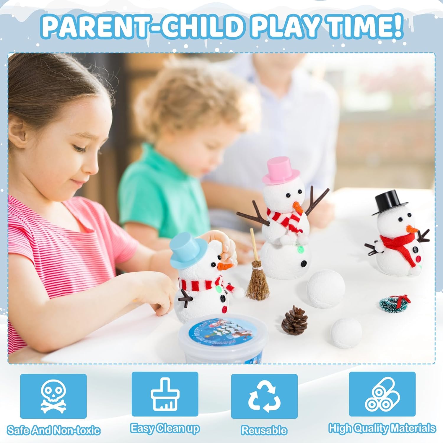 12 DIY Snowman set toys, Chris - đánh giá và giá Art Craft Upholstery