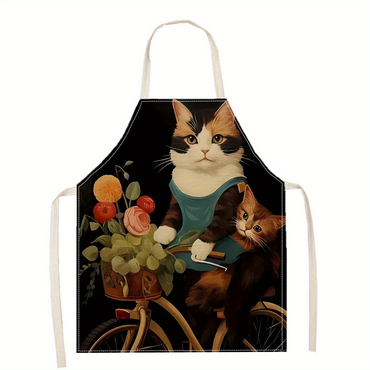 Linen Apron Funny Cat Sunglass - đánh giá và giá Art Craft Gift Ideas